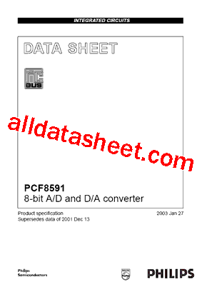PCF8591 Datasheet PDF - NXP Semiconductors