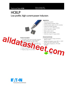 HC8LP-R15-R Datasheet PDF - Eaton All Rights Reserved.