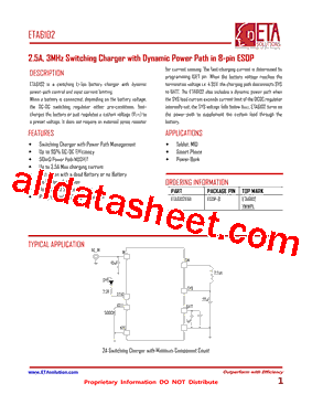 ETA6102 Datasheet PDF - ETA SOLUTIONS CO. LIMITED