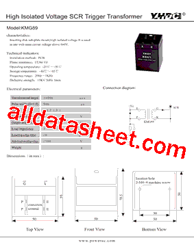 KMG89 Datasheet PDF - Beijing Yaohuadechang Electronic Co., Ltd.