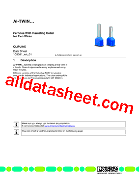 103091 Datasheet PDF - PHOENIX CONTACT