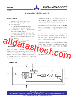 ASM3I623S00AG-08-ST Datasheet PDF - Alliance Semiconductor Corporation