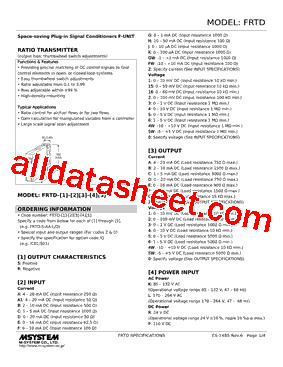 FRTD-R-BE-R Datasheet PDF - M-System Co.,Ltd.