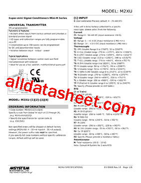 M2XU-R2V1-R Datasheet PDF - M-System Co.,Ltd.
