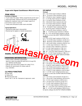 M2PHSL-BA-R2/N Datasheet PDF - M-System Co.,Ltd.