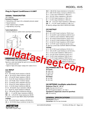KVS-15Z-R/K Datasheet PDF - M-System Co.,Ltd.