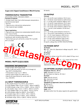 M2TT-NB-R2/Q Datasheet PDF - M-System Co.,Ltd.