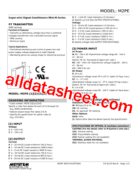 M2PE-14-R2/N Datasheet PDF - M-System Co.,Ltd.