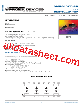 SMP6LC05-2P Datasheet PDF - Protek Devices