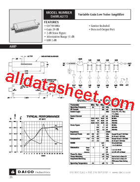 DAML6273 Datasheet PDF - DAICO Industries, Inc.