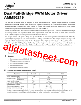 AMM56219 Datasheet PDF - AMtek SEMICONDUCTORS CO., LTD