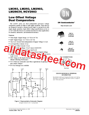 LM393DMR2 Datasheet PDF - ON Semiconductor