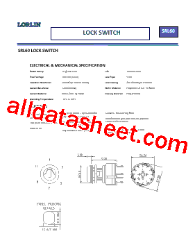 SRL6015DPS2 Datasheet PDF - Lorlin Electronics Ltd.