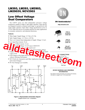 LM393DMR2 Datasheet PDF - ON Semiconductor