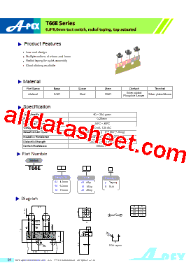 T66E Datasheet PDF - Apex Electronics Co., Ltd