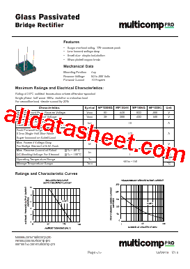 MP10005G Datasheet PDF - Multicomp Pro