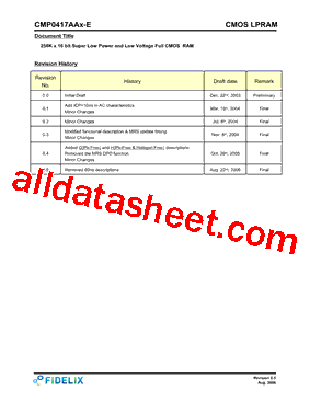 CMP0417AA2 Datasheet PDF - FIDELIX