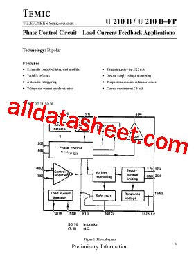 U210B-FP Datasheet PDF - TEMIC Semiconductors