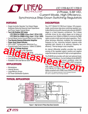 LTC1709-8 Datasheet PDF - Linear Technology