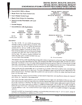 SN54190 Datasheet PDF - Texas Instruments