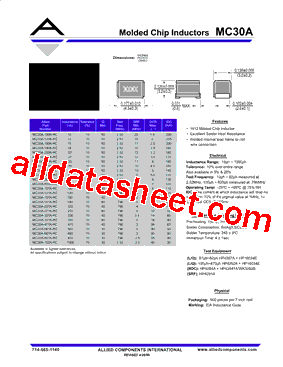 MC30A-120K-RC Datasheet PDF - Allied Components International