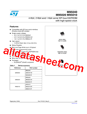 M95040-R Datasheet PDF - STMicroelectronics