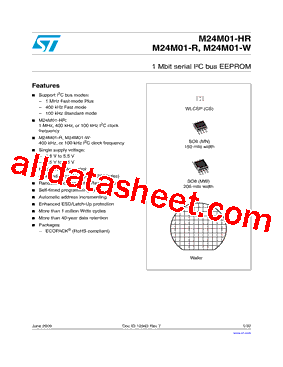 M24M01-R Datasheet PDF - STMicroelectronics