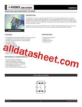 VSMF05LC Datasheet PDF - Protek Devices