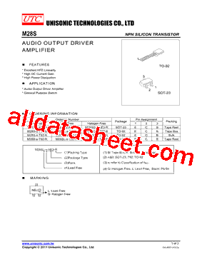 M28S-X-T92-R Datasheet PDF - Unisonic Technologies
