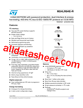 M24LR04E-R Datasheet PDF - STMicroelectronics
