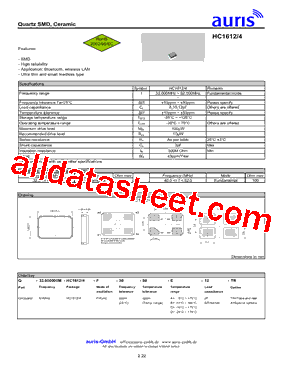 HC1612 Datasheet PDF - auris-GmbH