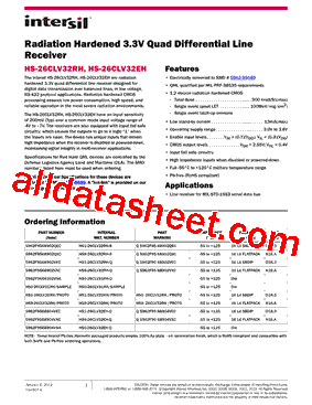 HS-26CLV32RH Datasheet PDF - Intersil Corporation