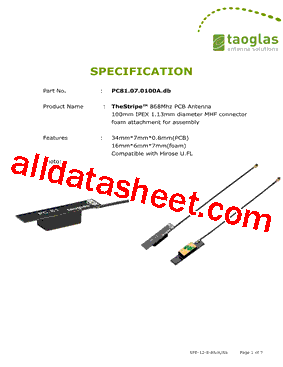 PC81070100A Datasheet PDF - List of Unclassifed Manufacturers