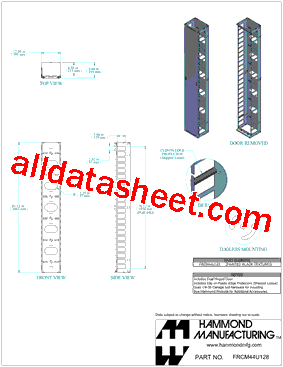FRCM44U128 Datasheet PDF - Hammond Manufacturing Ltd.