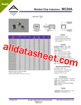 MC20A Datasheet PDF - Allied Components International