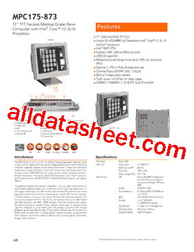 MPC175-873 Datasheet PDF - Axiomtek Co., Ltd.
