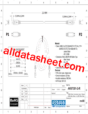 AK67301-2-R Datasheet PDF - Assmann Electronics Inc.