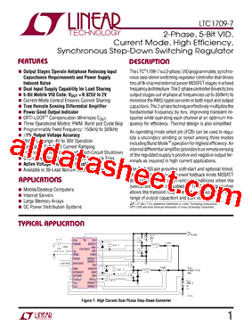 LTC1709-7 Datasheet PDF - Linear Technology