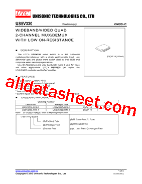US5V330L-R16-R Datasheet PDF - Unisonic Technologies