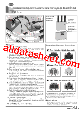 DF22-1S-7.92C Datasheet PDF - Hirose Electric