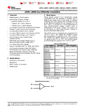 LM393DG4 Datasheet PDF - Texas Instruments