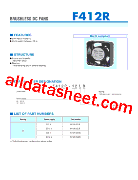 F412R-12LB Datasheet PDF - Copal Electronics