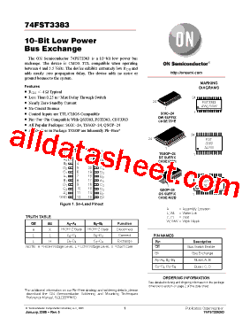74FST3383DTR2 Datasheet PDF - ON Semiconductor