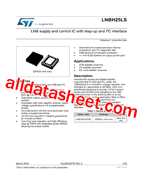 LNBH25LS Datasheet PDF - STMicroelectronics