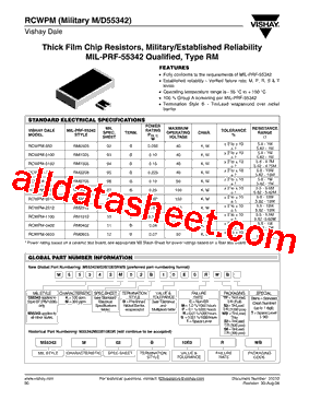 RCWPM-07 Datasheet PDF - Vishay Siliconix