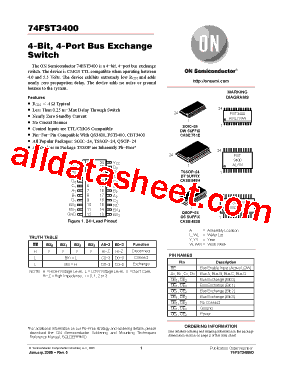 74FST3400QSR Datasheet PDF - ON Semiconductor